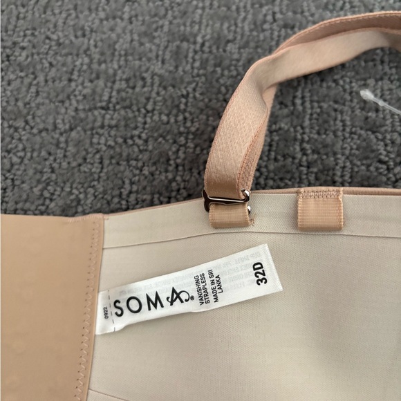 NWT Soma Women's Beige Covertible/Strapless Underwire Bra - Picture 3 of 6